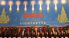 original DDR Narva  Lichterkette  16 Kerzen, bunt