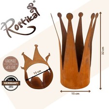 Gartendeko Rost Krone Deko