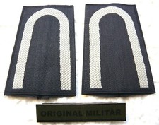 Aufschiebeschlaufen Luftwaffe Unteroffizier weiß/blau Bw Dienstgradabzeichen