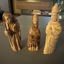 Krippenfiguren 3 Stück Holz