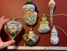 Christbaumschmuck Kitsch glitzer Weihnachtsmann Engel Herz Schneemann Eiszapfen