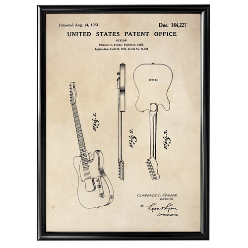 Patentdruck fender gitarre - -,