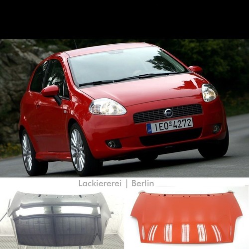 Motorhaube lackiert - lackiert, in