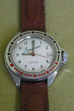 russische Armbanduhr - Vostok - Flieger - mit Datumsanzeige - Uhr läuft
