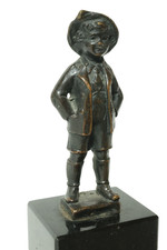 Alte Miniatur Bronzefigur