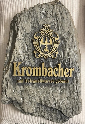 Krombacher werbeschild - krombacher,