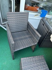 Ballkon Tisch Set 13teilig Kunststoff Kunststoff Polyrattan Schwarz