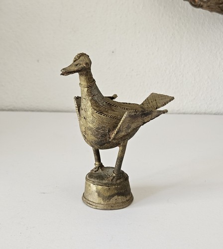 Bronze indianer pfau figur - indianer,