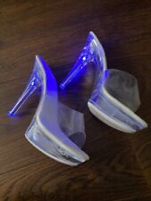 shuzumiao High Heels Pumps Mules Leder Sky Sandalen GoGO Party Schuhe Liebhaber