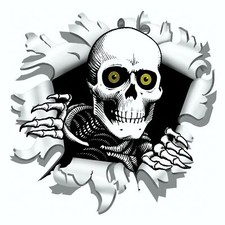 Aufkleber Einschussloch 90 mm