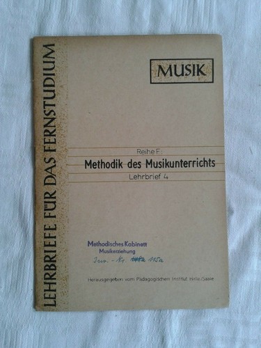 Lehrbrief für das - , fernstudium