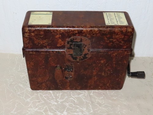Feldtelefon mit kurbel bakelit - feldtelefon,