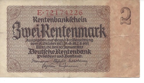 Deutsche reichsbank banknote - deutsche,