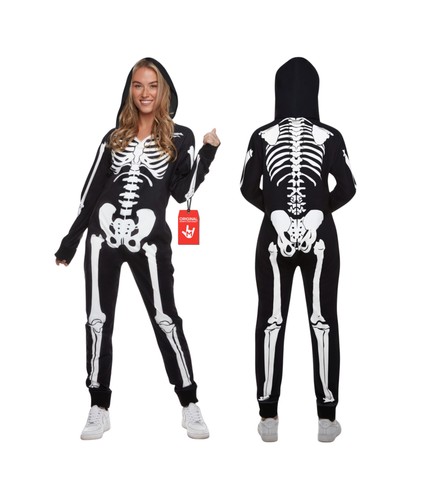 Skelett kostüm damen - skelett,