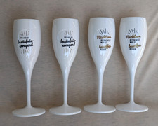 KOZIOL bruchfeste Sektgläser aus Kunststoff, 2 Motive