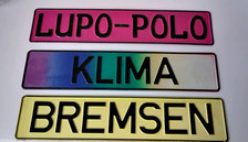 Fanartikel!! Schnäppchen!! 16  Nostalgische Alu-Schilder  für nur 11  Euro!!!