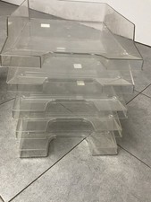8 X Briefablage teilweise Helit transparent Organizer Dokumente gebraucht