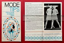 DDR Reklame Prospekt 1969 Mode Tips 60iger Jahre Dederon  ( F22467