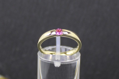 Pink turmalin solitärring aus - pink, turmalin-solitärring