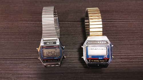 Lcd quarzuhren 90er jahre - x,