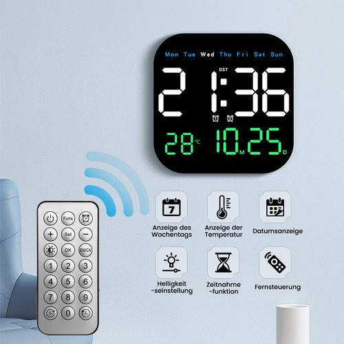 Große wanduhr digitaluhr - große,