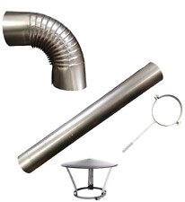 Heizung Ofenrohr Rauchrohr Kaminrohr Bogen Ofenknie Abgasrohr 100-150 mm