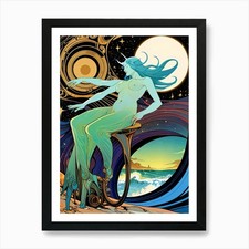 Meerjungfrau 2 Kunstdruck