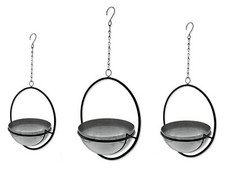 Metall Blumen-Ampel mit Rahmen