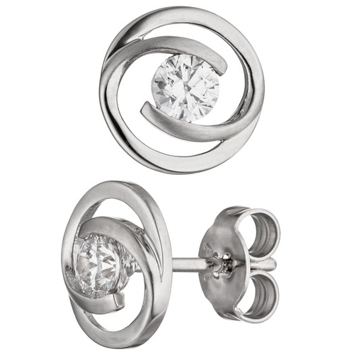 Jobo ohrstecker rund - rund, gold