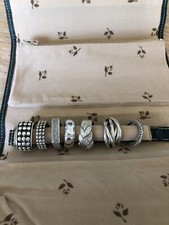 7 Silberringe Hochwertige