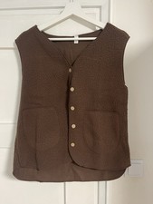 Teddyweste dunkel braun - dunkel,