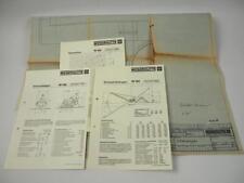 3 Prospekte Weserhütte W180 Raupenbagger Raupenkran + techn. Zeichnung 1976