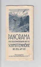 Alte Panorama-Karte Seilschwebebahn Schmittenhöhe bei Zell am See Reichel 1930
