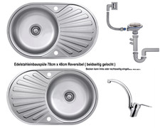 78 x 48 cm Edelstahl
