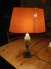 Lampe, Tischlampe, grüner Marmor, Onyx, 56cm hoch, Leicht beschädigt
