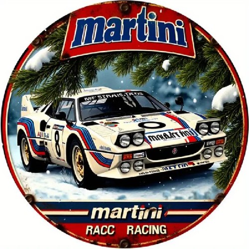 Blechschild rund martini - blechschild,