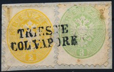 ÖSTERREICH 1864 2kr, gelb+3kr