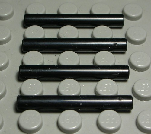 Lego stange 1x3 - schwarz, 4