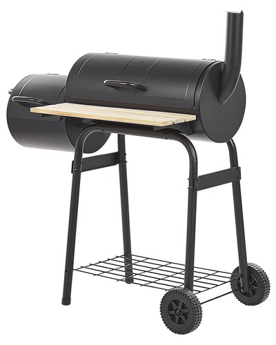 Holzkohlegrill schwarz aus