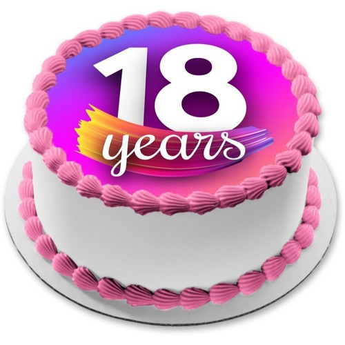 Geburtstag tortenaufleger - 18.geburtstag,