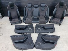 2009-2016 AUDI S4 Vorne & Hinter Leder & Alcantara Wildleder Sitze W / Tür