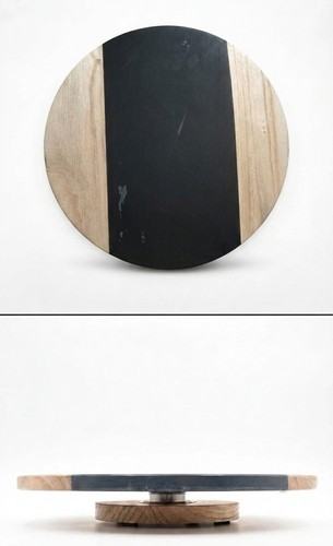 Runde schiefer holz - schiefer,