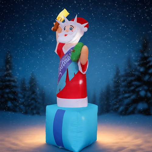 Aufblasbarer weihnachtsmann - aufblasbarer,