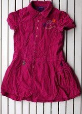 Pampolina Cordkleid Gr. 122 pink Kleid Babycord Polo Kragen Herbstkleid magenta