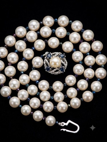 Vintage perlenkette mit 14k - vintage,