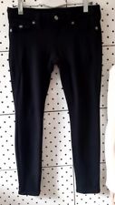 TRUE RELIGION Original JEANS JULIE Damen Stretch Schwarz Skinny Strass -28