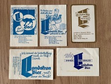 5 Stück DDR Taschenkalender Werbung Landskron Bier Landskronbrauerei Görlitz
