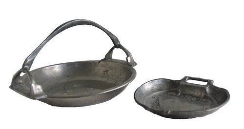Kayserzinn jugendstil - 2x,