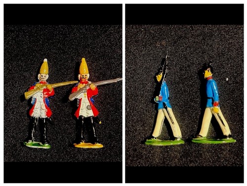 Schwere zinkfiguren - 4x,