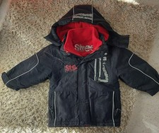 Jacke Jungen Herbst/Winter Größe 98 palomino schwarz-rot Innenfutter Kapuze